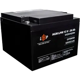 Акумулятор LogicPower AGM 12V (12V/26Ah/312Wh) (22883) [109167] - мініатюра 4