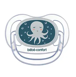 Пустушка силіконова Bebe Confort Physio Air Dummy Phospho Bblue Octopus, анатомічна, 0-6 міс., 2 шт., синя (3104201940) - мініатюра 3