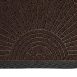 Килимок придверний Eco Fabric Промені півколо з кромкою коричневий 40 х 60 см (4060-024) - мініатюра 6