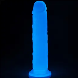 Фалоімітатор неоновий Lumino Play Dildo 21 см синій - мініатюра 3