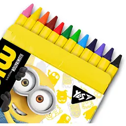Олівці Yes Minions, воскові, 12 кольорів (590140) - мініатюра 2
