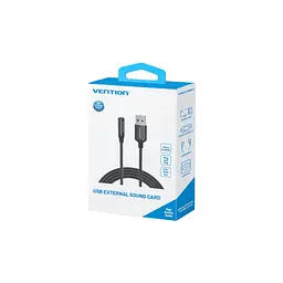 Звукова плата VENTION USB AM to 3.5mm F 0.25m (4pin) 96kHz/24bit DSP noise reduction (CVEBC) - мініатюра 3
