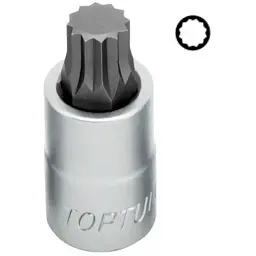 Торцева головка Toptul SPLINE M12 L55мм 1/2" (BCHA1612)
