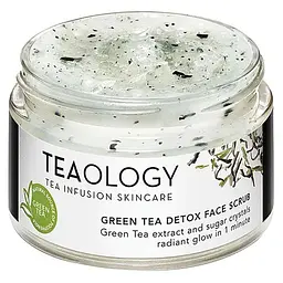 Скраб для обличчя Teaology Green Tea Detox Face Scrub на основі екстракту зеленого чаю 50 мл - мініатюра 3
