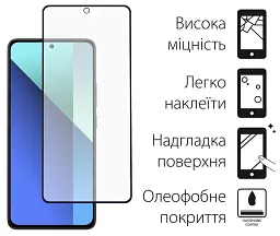 Скло захисне Dengos Full Glue Xiaomi Redmi Note 13 Pro 5G (black) (TGFG-347)