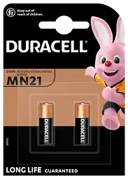 Спеціалізована лужна батарейка Duracell MN21 12V, (A23 / 23A / V23GA / LRV08 / 8LR932), 2 шт. (6457878) - мініатюра 2