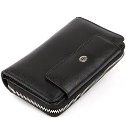 Гаманець зі шкіри на клямці ST Leather 19339 чорний - мініатюра 5
