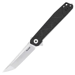 Ніж складаний туристичний Ruike P127-CB, (9.1 см) 14C28N / G10 + carbon fiber чорний