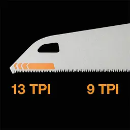 Пила ручна Fiskars 380мм PowerTooth 9 TPI (1062930) - мініатюра 6