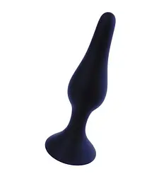 Анальна пробка B-Series Silicone Plug Black Small, 10х2,4 см, чорний