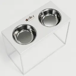 Hollky Base XL40 — миски на підставці для великих собак (2 × 1,8 л, висота 40 см) - мініатюра 4
