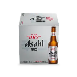 Упаковка пива Asahi Super Dry світле 5.2% 7.92 л (0.33 л x 24 шт.) - мініатюра 3