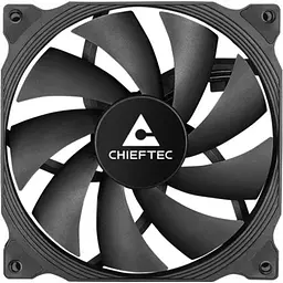Вентилятор 120 мм Chieftec чорний 120x120x25 мм до 1600 об/хв до 25.5 дБ 4-pin (PWM) гідродинамічний підшипник (ZF-1225PWM)