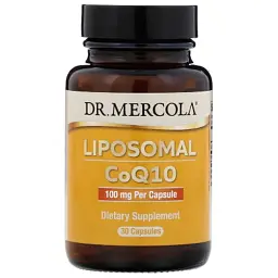 Антиоксидант Dr. Mercola Коензим Q10 ліпосомальний, 100 мг, Liposomal CoQ10, 30 капсул (MCL-01498)
