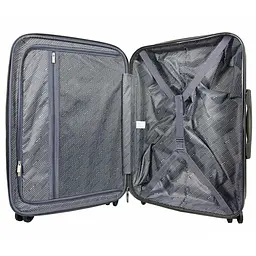 Валіза середня Semi Line T5736-2 24 дюйми ABS/текстиль 67×45×25 см Темно-коричневий/Блакитні лінії - мініатюра 6