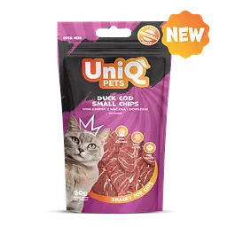 Ласощі для котів Uniq PETS CAT SNACKS MIMI Міні чіпси з качки та тріски, 50 г - мініатюра 3