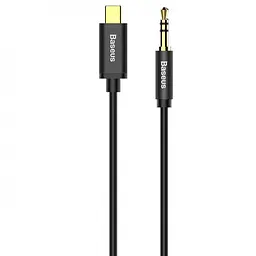 Аудіо кабель Aux Baseus Yiven Type-C Male to 3.5mm Male M01 (1m) (CAM01-01) Black