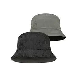 Панама Buff Travel Bucket Hat M/L Чорний-Сірий