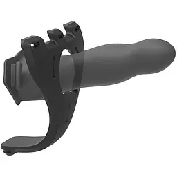 Набір для страпона з вібрацією Doc Johnson Body Extensions - BE Naughty - Black - мініатюра 4