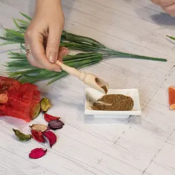 Ложка совок дерев'яний для цукру, спецій та сипучих продуктів 15 см, Woodly Бежевий 86268 - мініатюра 5
