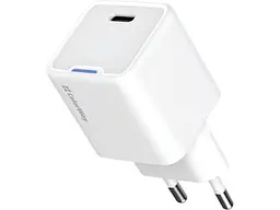 Мережевий зарядний пристрій ColorWay GaN Mini 25 W 1xUSB-C Fast Charging White (CW-CHS052PD-WT)