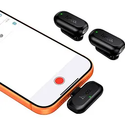 Мікрофонна радіосистема Hoco L26 AI USB-C Black (6942007677011) [176327] - мініатюра 6