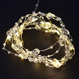 Гірлянда світлодіодна Yes! Fun Перлини 20 LED на мідному дроті та батарейках тепло-біла 2.2 м (801203) - мініатюра 3