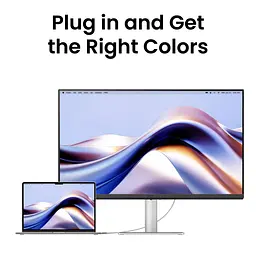 Монітор TFT 31.5" BenQ MA320U, IPS, 4K, 2хHDMI, USB-C, HAS, Pivot, кол., сріблясто-сірий (9H.LMXLB.QBE) - мініатюра 2