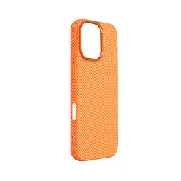 Карбоновый чехол для Apple iPhone 17, LikeCarbon2 MagCase, оранжевый, тонкий защитный чехол-панель из поликарбоната с магнитами N52, MagSafe, противоударный, совместимый с беспроводной зарядкой, приподнятые края для защиты камеры, ArmorStandart (ARM88614) - мініатюра 3