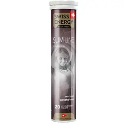 L-карнітин для схуднення Swiss Energy Slim Line L-Carnitine CH натуральний контроль ваги 20 розчинних таблеток 