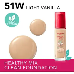 Тональна основа Bourjois Healthy Mix Clean & Vegan відтінок 51W (Light Vanilla) 30 мл - мініатюра 3