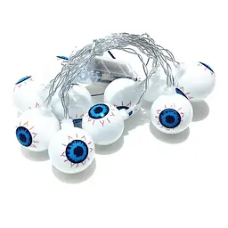 Гирлянда на Хэллоуин Глаза 10 led 150 см 4 см разноцветная - миниатюра 3