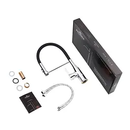 Змішувач для кухні Kroner KRP Ersel - C03111BLK Хром - мініатюра 9