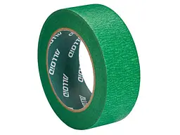 Стрічка ALLOID BUILDING TOOLS 38x40, 140 мкм Стрічка малярська для шорстких поверхонь, зелена 38мм х 40м, 140мкм - мініатюра 2