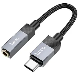 Перехідник Hoco UPA32C Type-C to 3.5mm Black - мініатюра 3