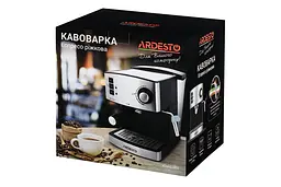 Кавоварка Ardesto ріжкова Steel Collection ручний капучинатор 1.6 л сріблясто-чорна (YCM-E1600) - мініатюра 11