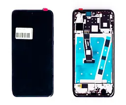 Дисплей Huawei P30 Lite (24MP)/Nova 4e 2019 чорний + рамка