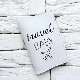 Обкладинка для паспорта Travel Baby 3 екошкіра