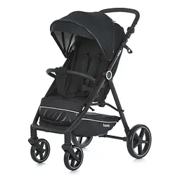 Коляска дитяча M 5723 VIVA Black, прогулянкова, регульована ручка, алюміній, чорний