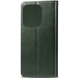 Шкіряний чохол-книжка GETMAN Gallant (PU) для TECNO Spark 10 Зелений - мініатюра 4