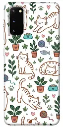 TPU чохол Demsky Cats pattern для Samsung Galaxy S20