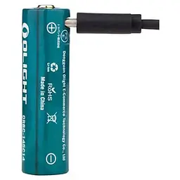 Акумулятор 14500 Olight 1420mAh Li-ion (ORBC-145C14) - мініатюра 4