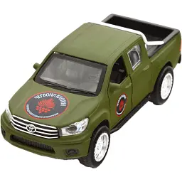 Машинка TechnoDrive серії Шеврони Героїв TOYOTA HILUX "ЧЕРВОНА КАЛИНА"