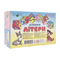 Розвиваючий набір кубиків Mtoys Літера 80964, 6 кубиків