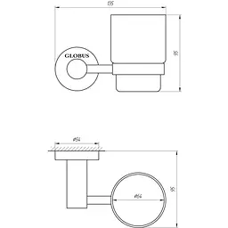 Стакан Globus Lux SS 8409 - мініатюра 2