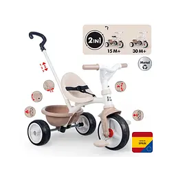 Дитячий велосипед Smoby Бі Муві. 2 в 1 Айворі (7600740338) - мініатюра 3