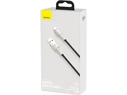 Кабель BASEUS Cafule Series Metal Data Cable USB to Type-C 66W 1m Black (CAKF000101) - мініатюра 2