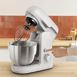 Кухонна машина Bake Partner 1100Вт, чаша-метал, корпус-пластик, насадок-8, білий Tefal kuh0015191 - мініатюра 7