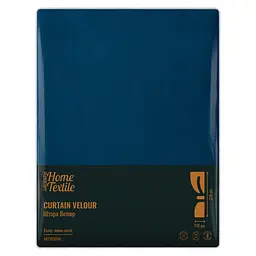 Штора Ardesto 150х270см, велюр, 100% поліестер, синій темний (ART1030NA) - мініатюра 6