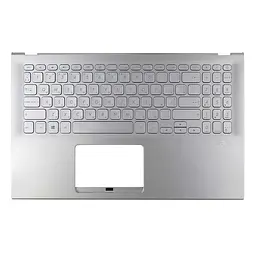 Корпус верхня кришка для Asus A512 F512 K512 S512 X512 series, RU/UA (Silver, топкейс з клавіатурою, 90NB0K92-R31UA0, C Cover, Original)